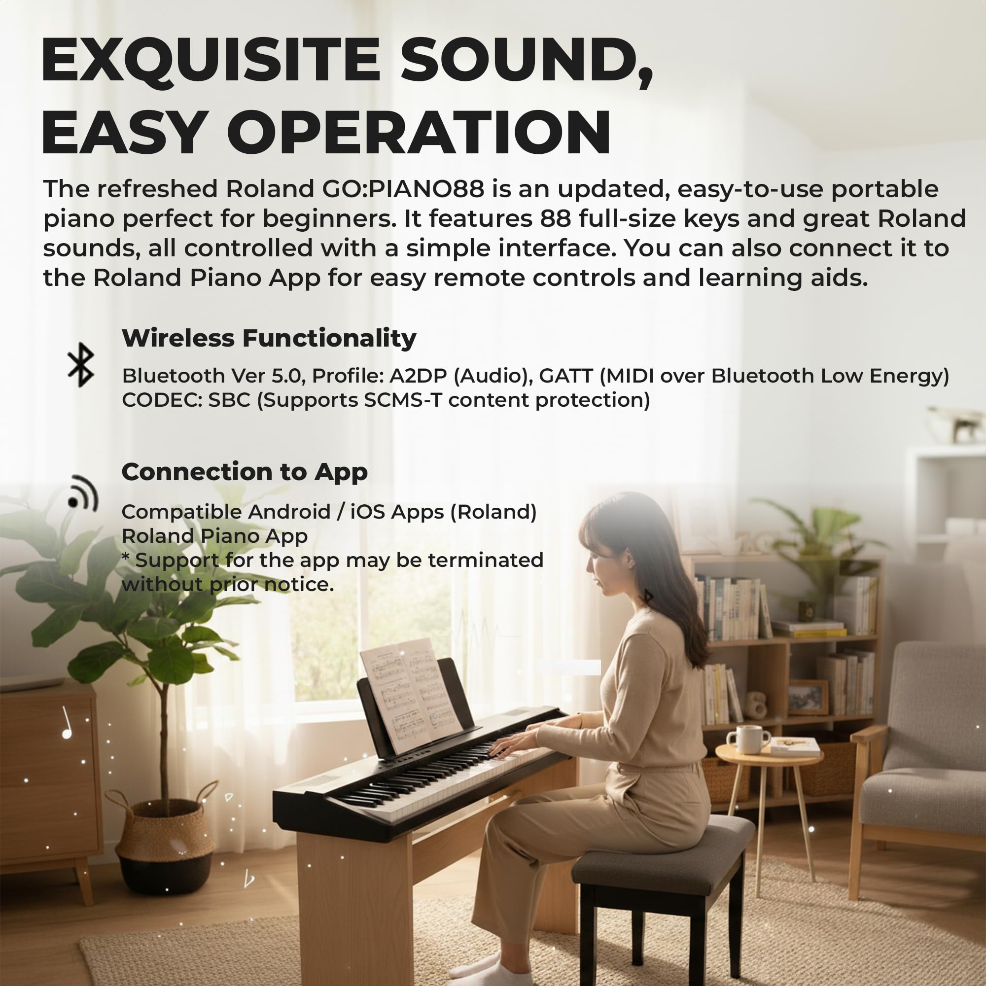 Roland GO-88PX 88-Key Digital Piano w/ Adjustable Stand