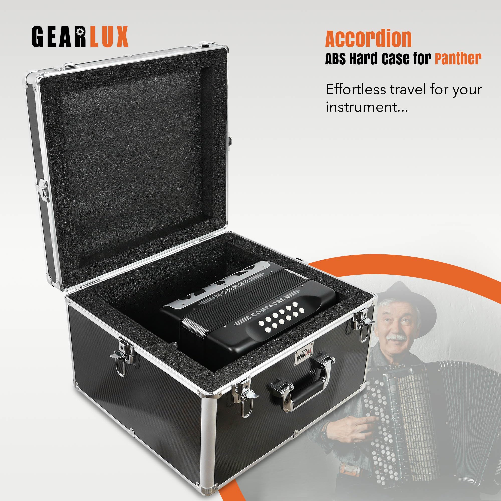 Gearlux Accordion ABS Case