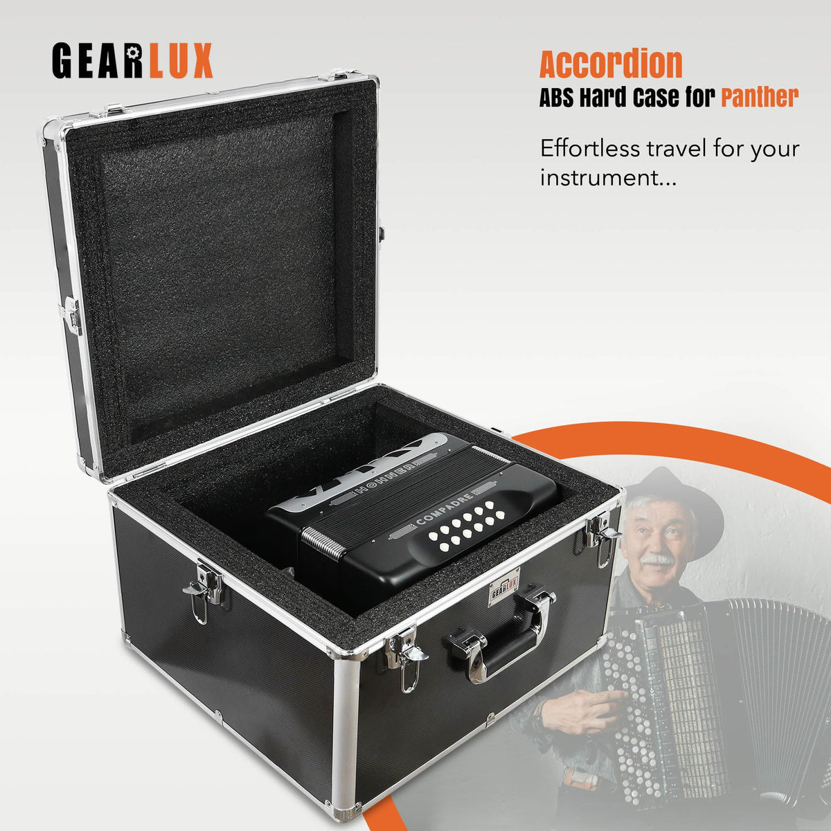 Gearlux Accordion ABS Case