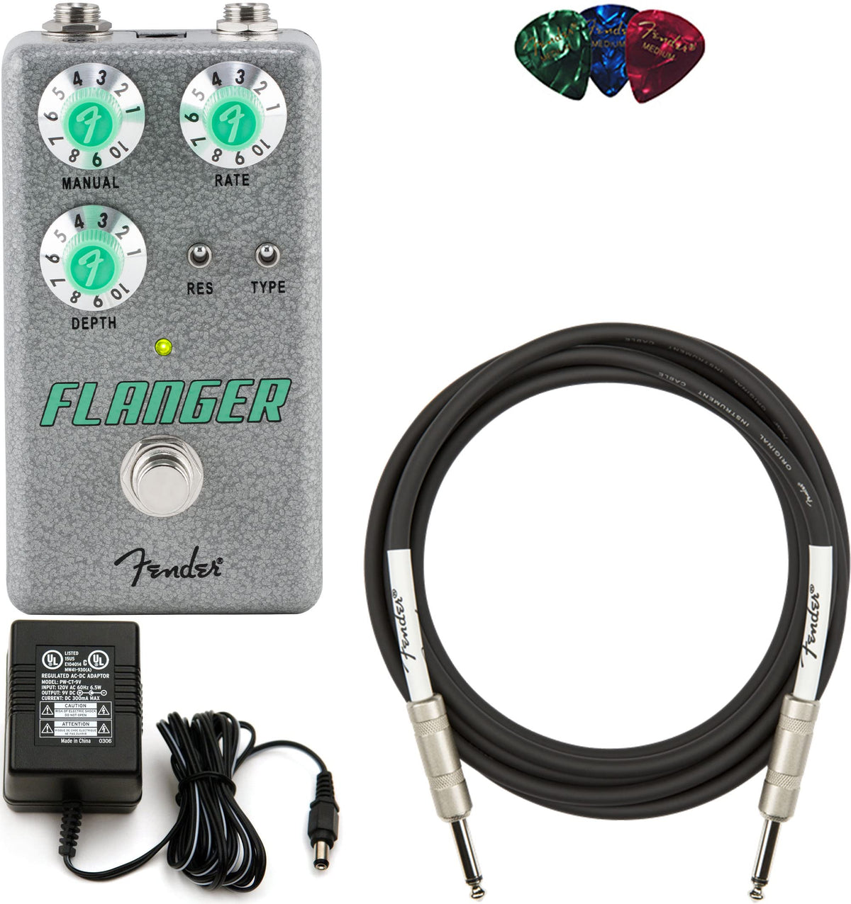 Fender Hammertone Flanger w/ Power Supply
