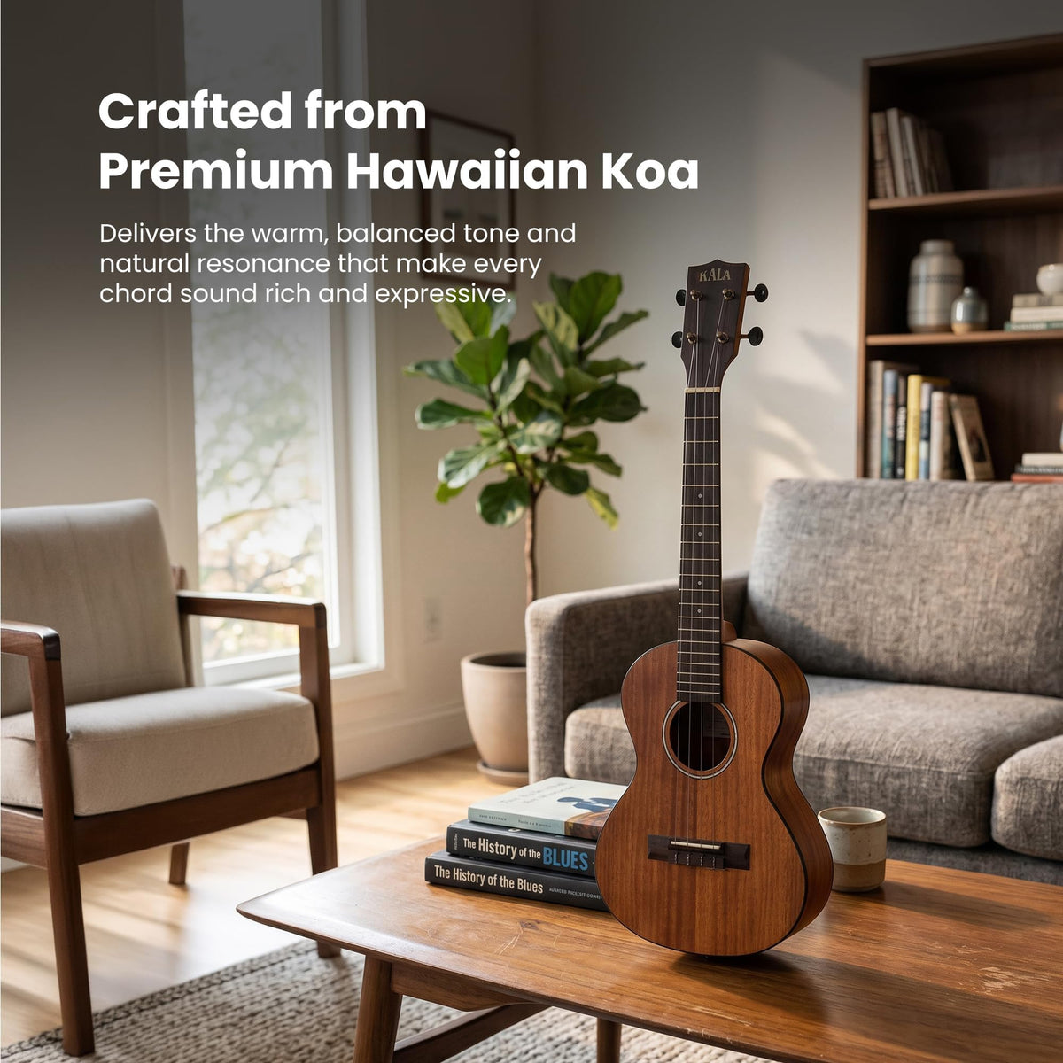Kala KA-KOA-T Satin Hawaiian Koa Tenor Ukulele
