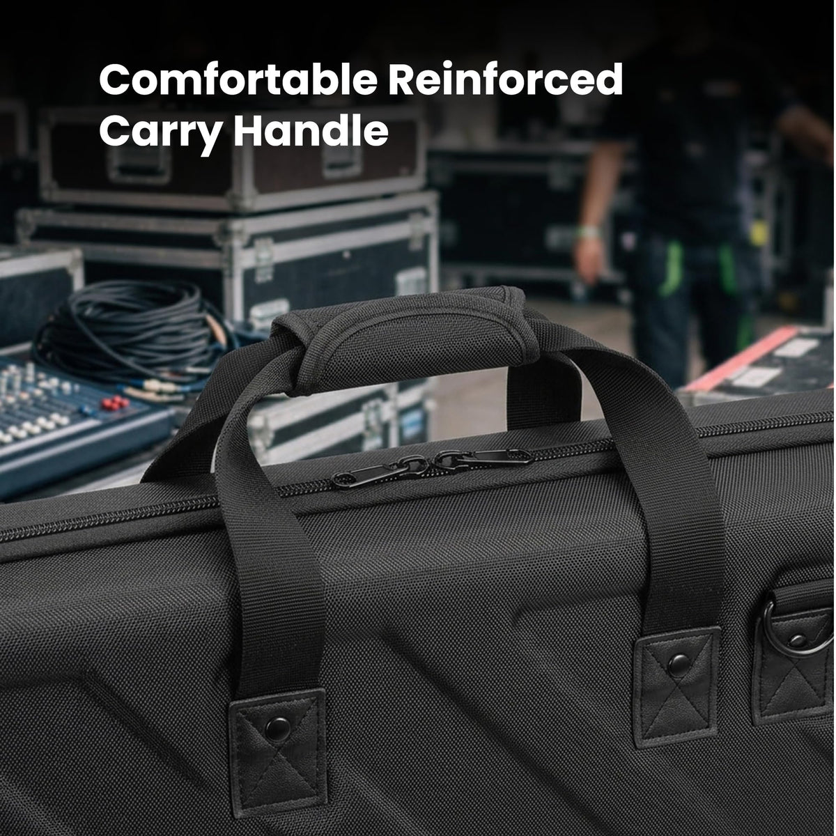 Gearlux DJ Controller Case for Pioneer FLX4/REV1, Hercules Inpulse 500/Inpulse T7, Roland DJ-202