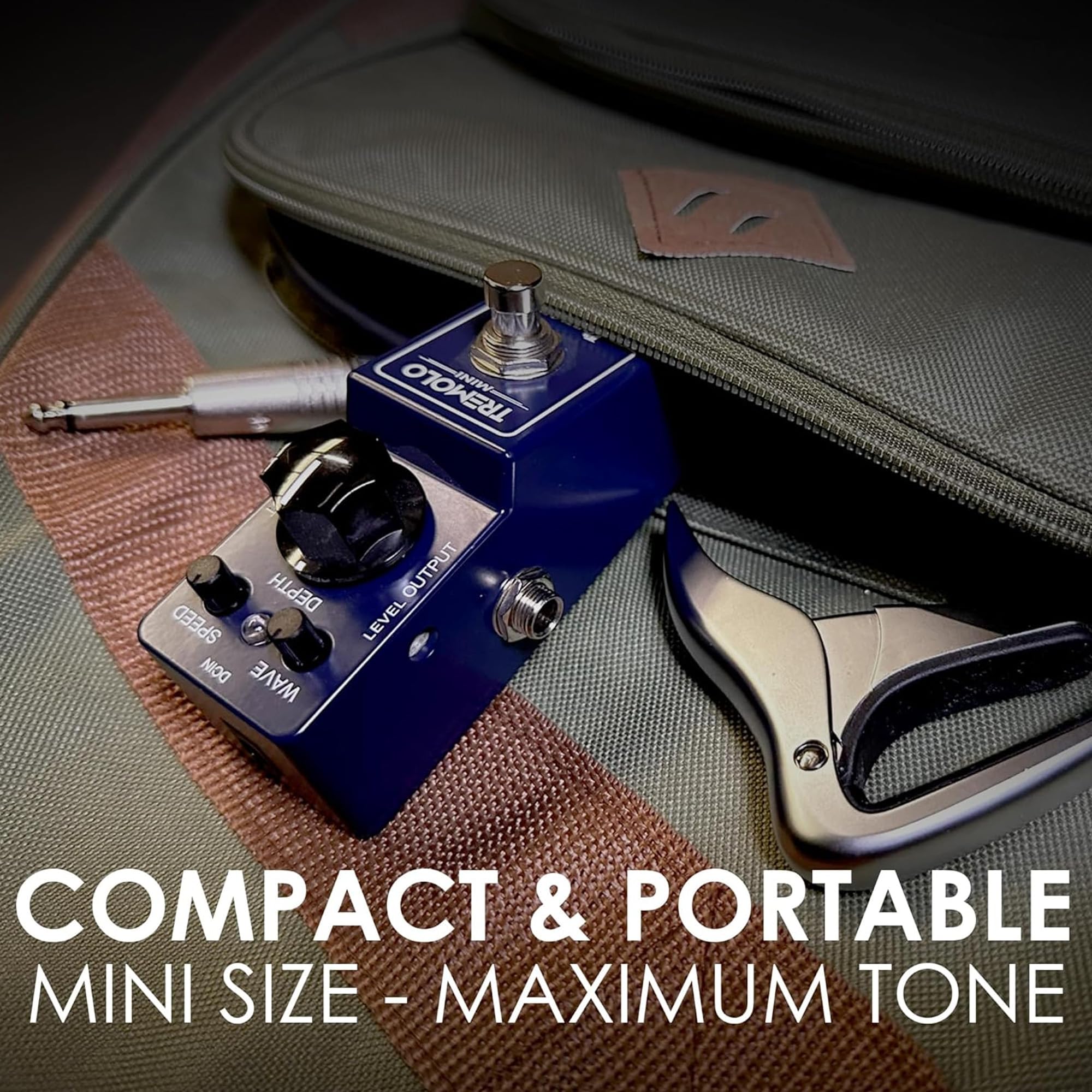 Ibanez TRMINI Mini Tremolo Guitar Pedal w/ Instrument Cable