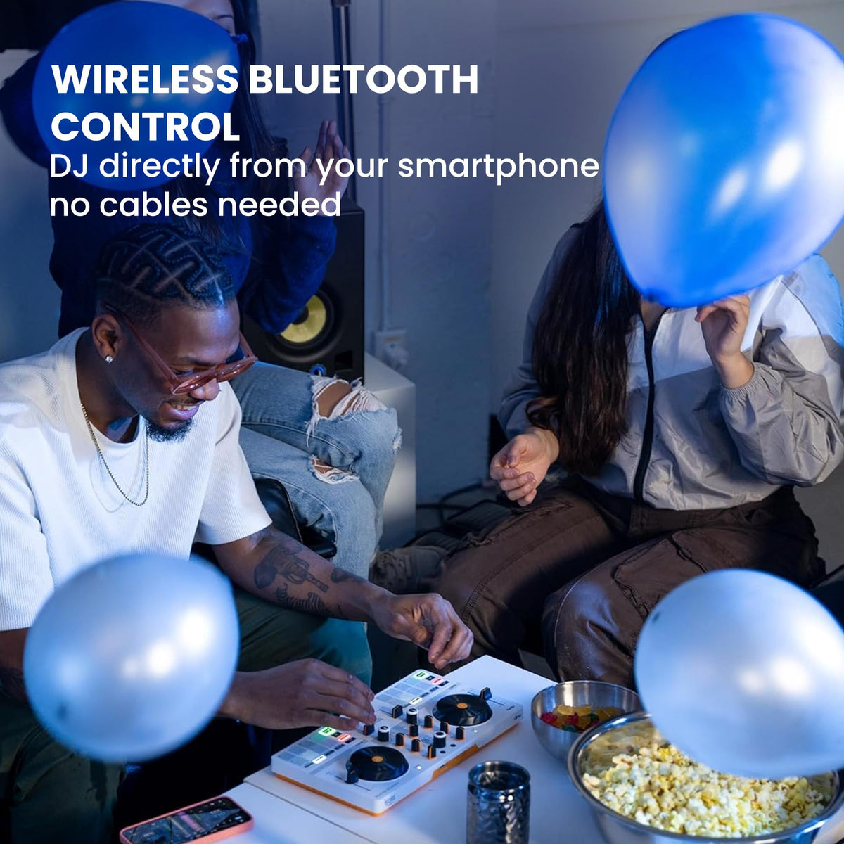 Hercules DJControl Mix Ultra Wireless DJ Controller for Smartphones w/ Case