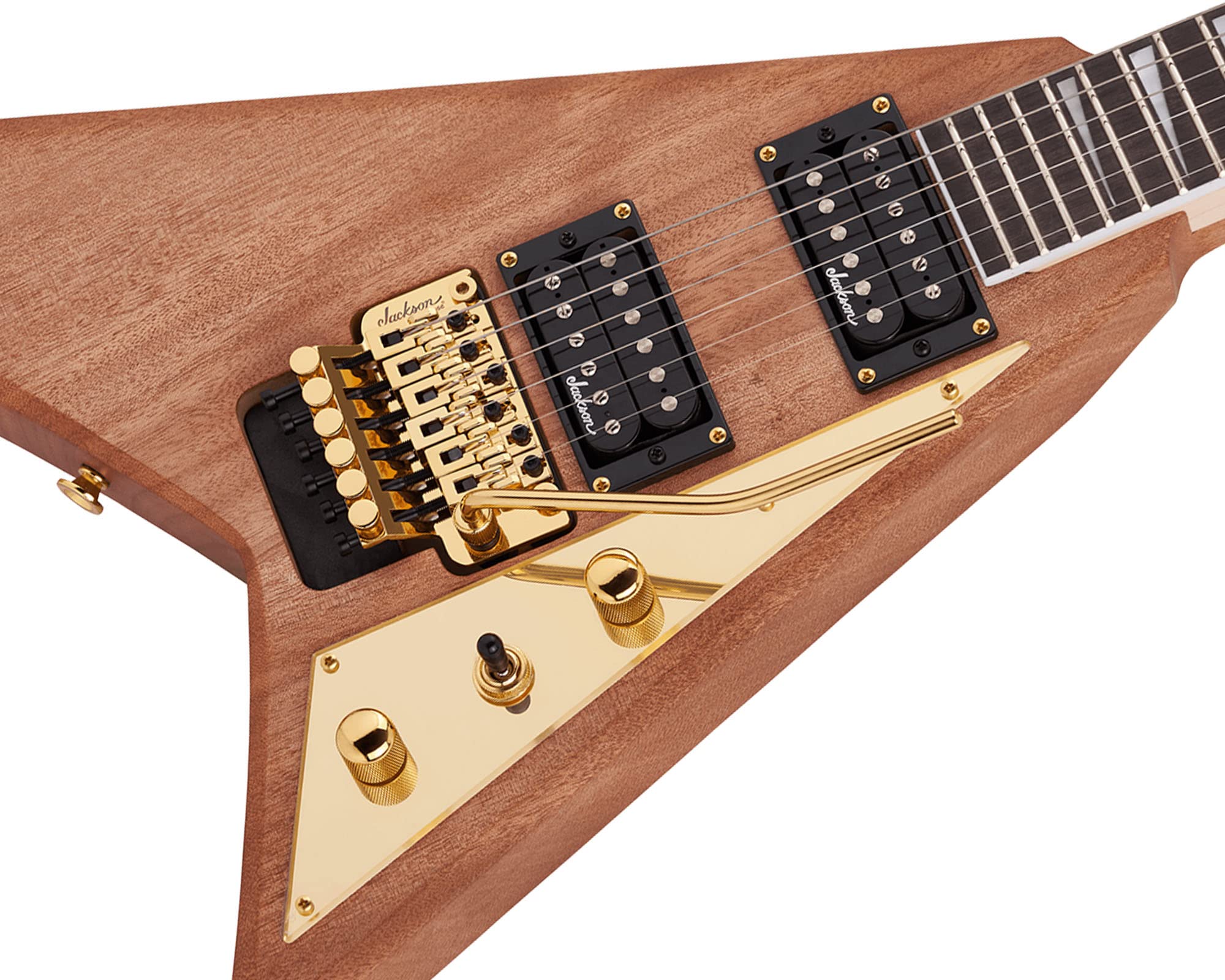Jackson JS Series Rhoads MAH JS32 Electric Guitar - Natural w/ Instrument Cable