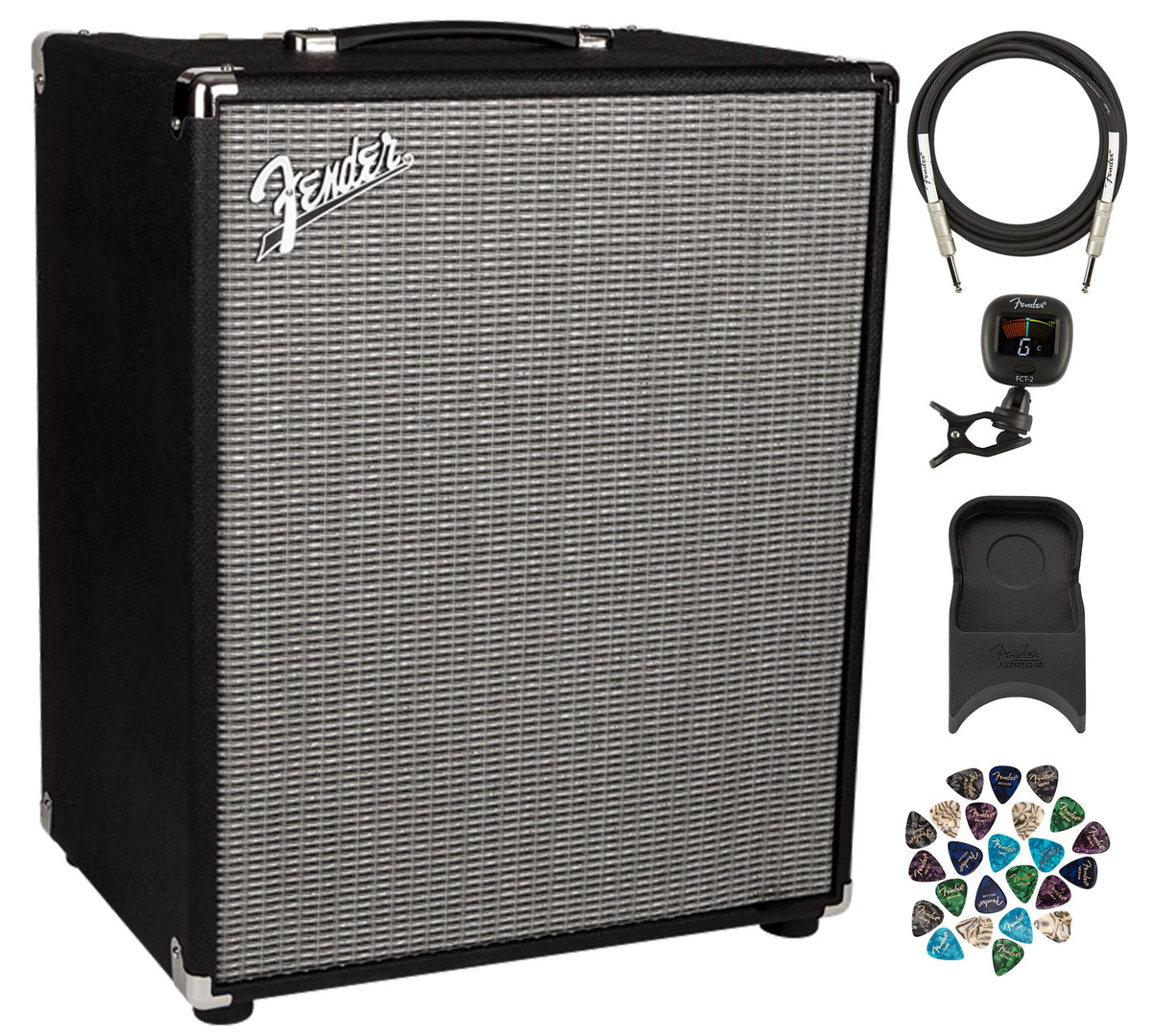 Fender Rumble 200 V3 1x15-Inch Bass Combo Amplifier w/ Amperstand Amp Cradle