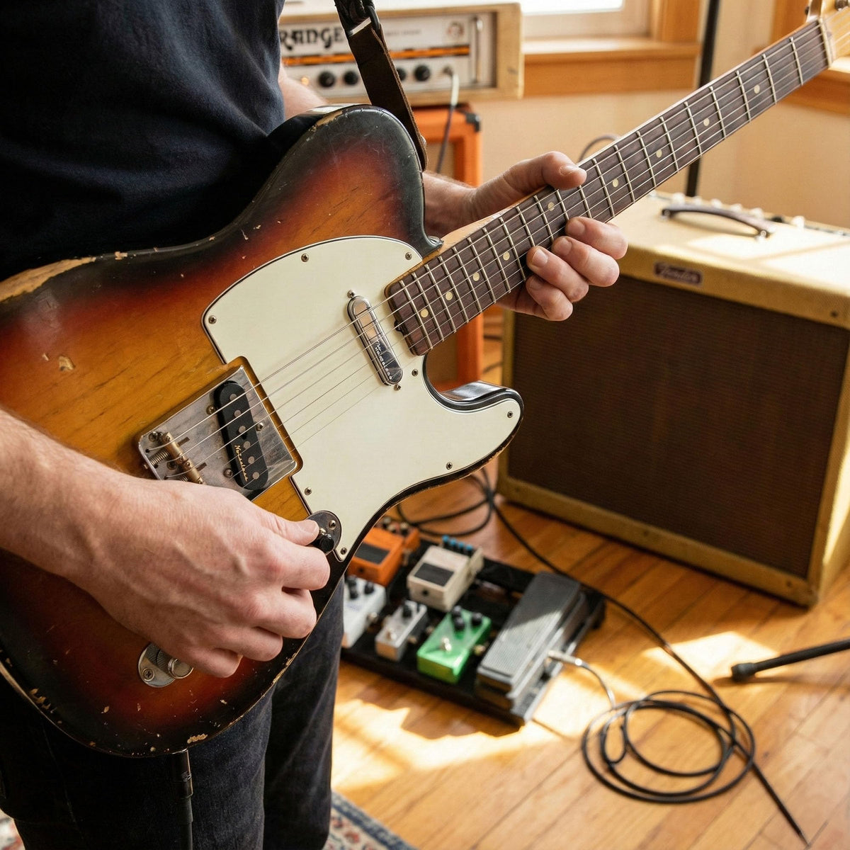 Fender Vintage Noiseless Telecaster Pickups w/ Picks