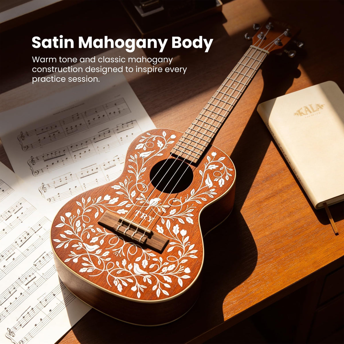 Kala LTP-MH Mandy Harvey Learn-to-Play Tenor Ukulele Starter Kit