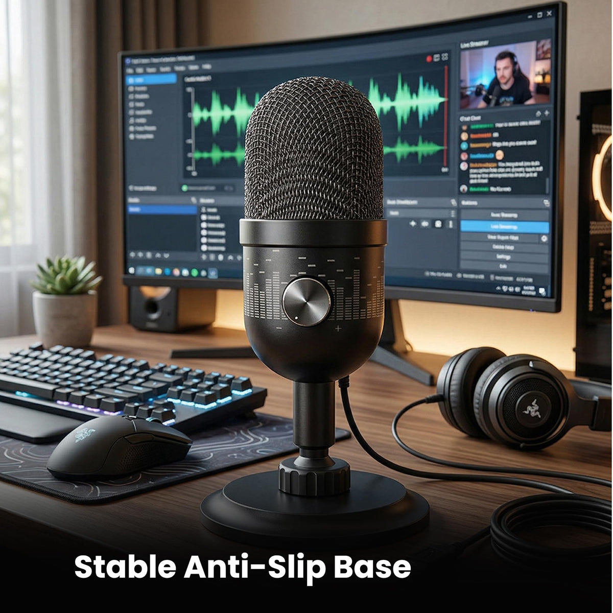 Gearlux USB Condenser Microphone with Stand