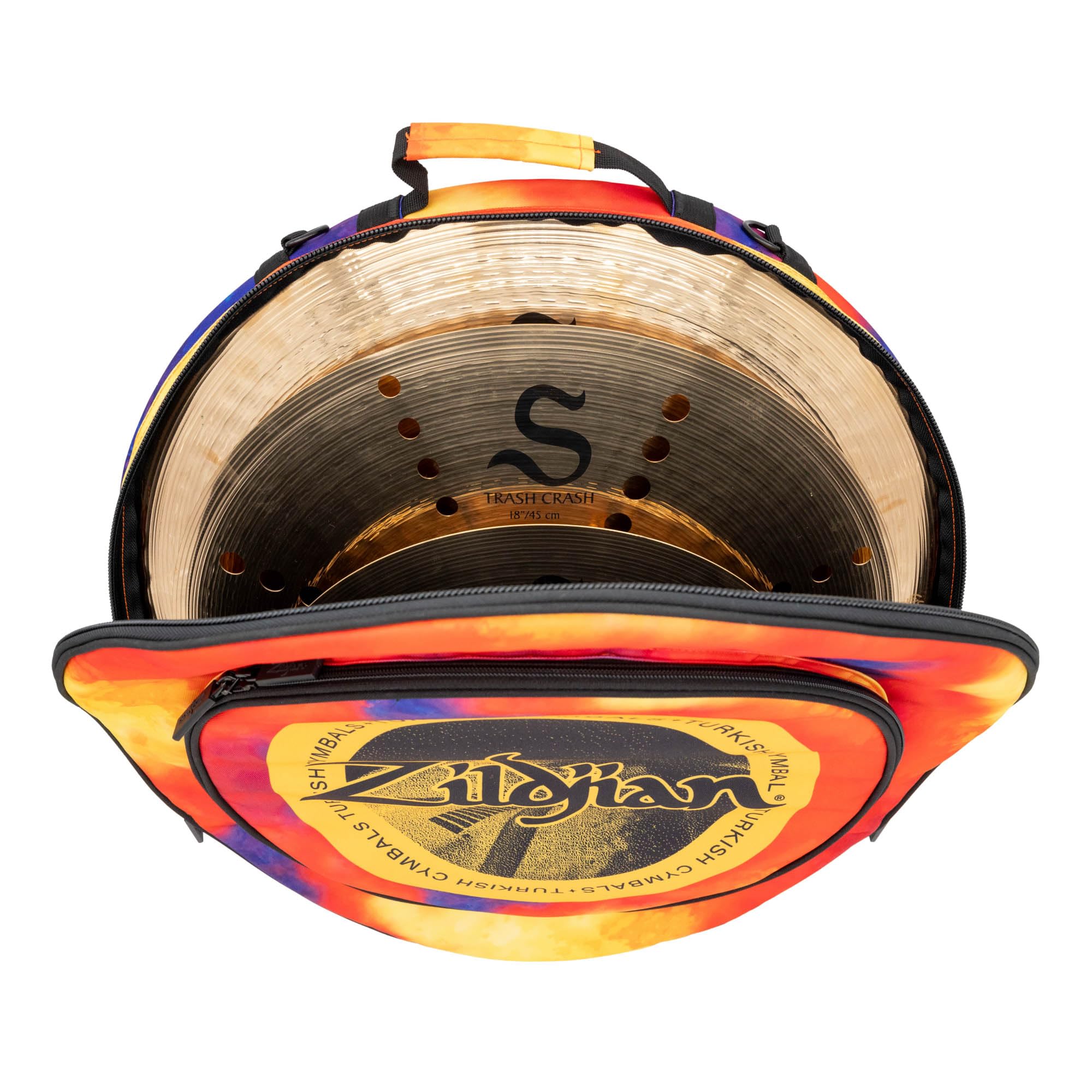Zildjian ZXCB00220 20-Inch Student Cymbal Backpack - Orange Burst w/ Practice Tips