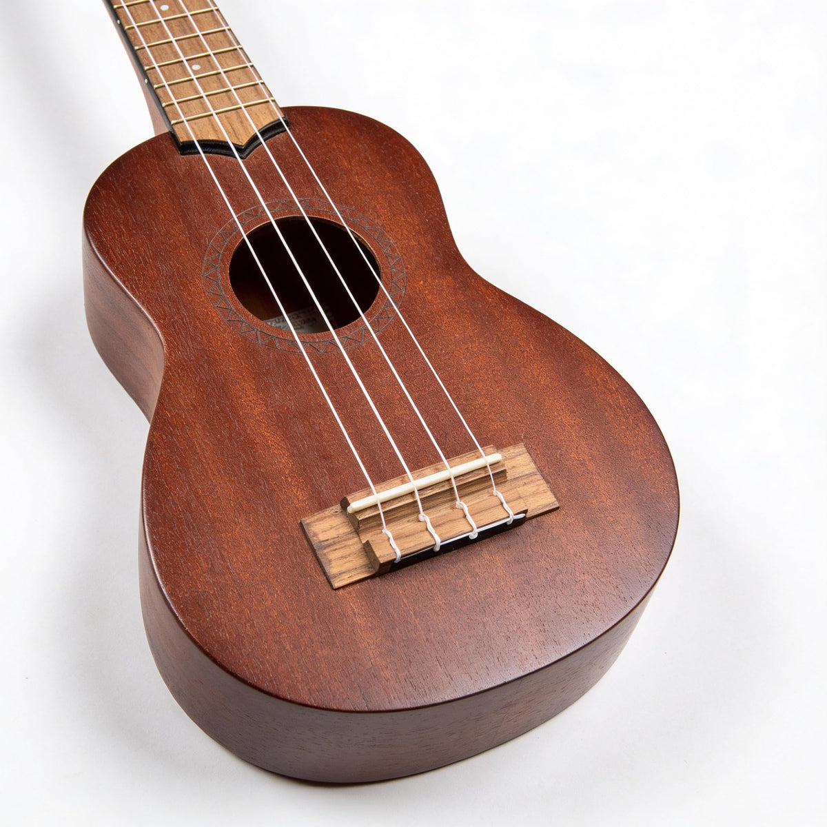Kala KA-15S-H1 Satin Mahogany Soprano Ukulele - Hawaiian Islands w/ Hard Case