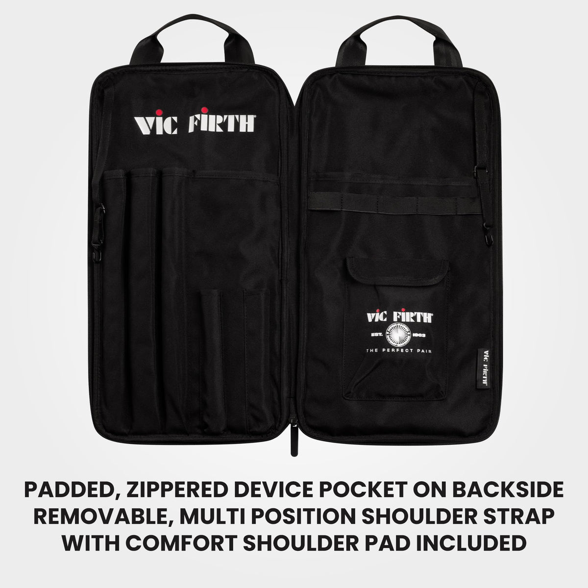 Vic Firth VXSB0063 Performer Classic Stick Bag - Black