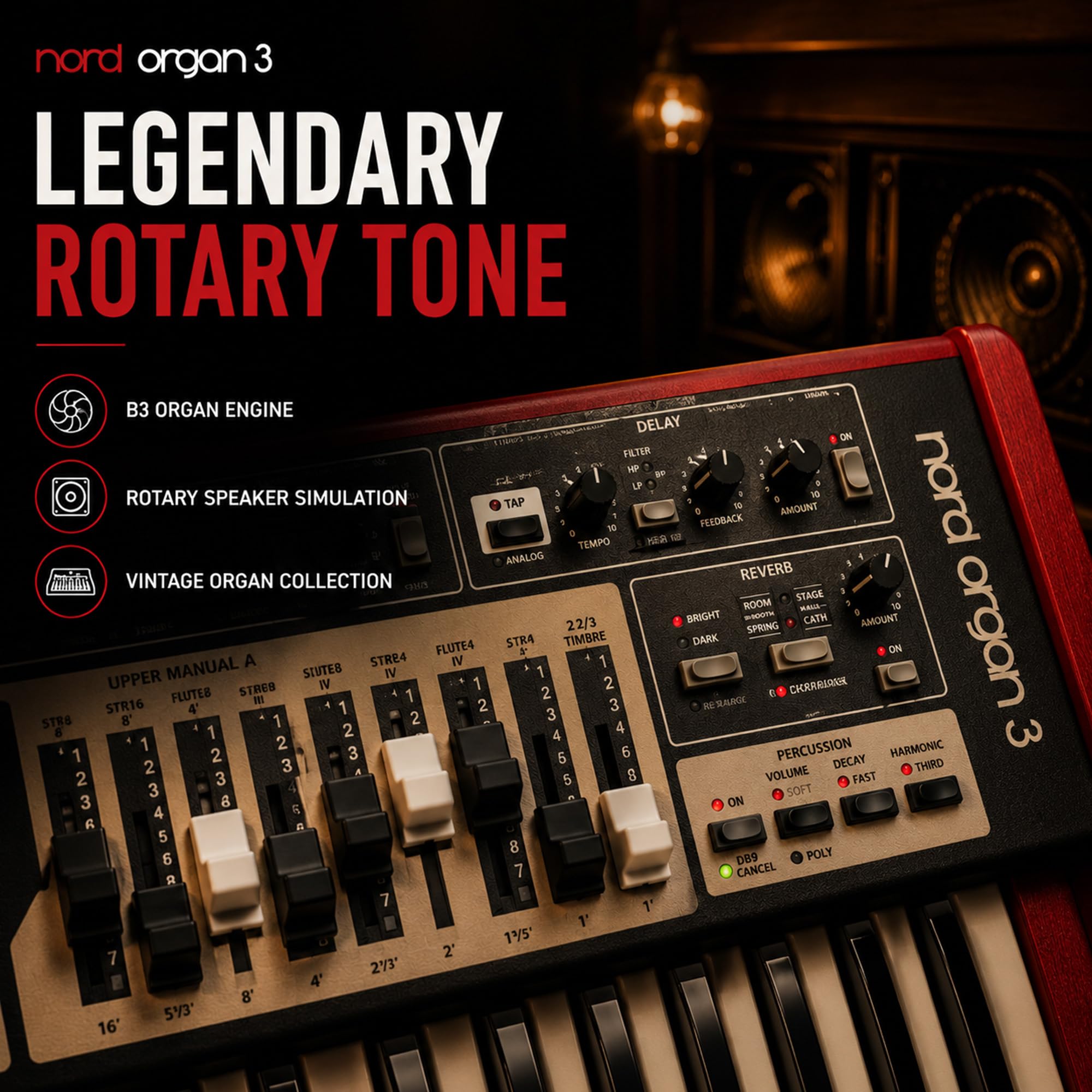 Nord Organ 3 Dual 61-Key Combo Organ w/ Stand