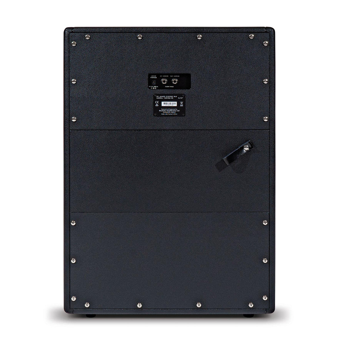 Blackstar St. James 2x12-Inch Vertical Guitar Amplifier Cabinet - Black w/ Instrument Cable