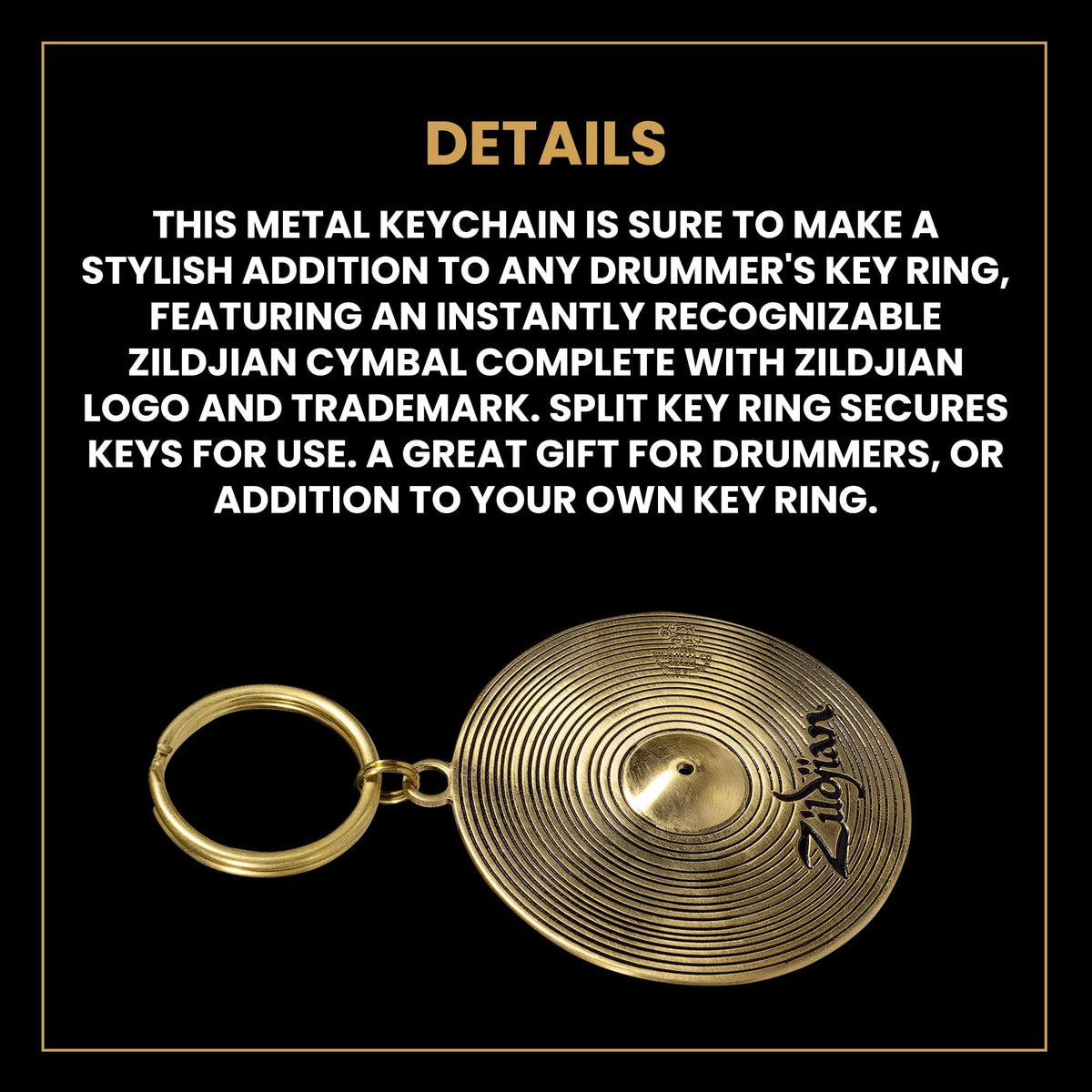 Zildjian ZKEYCHAIN Cymbal Keychain