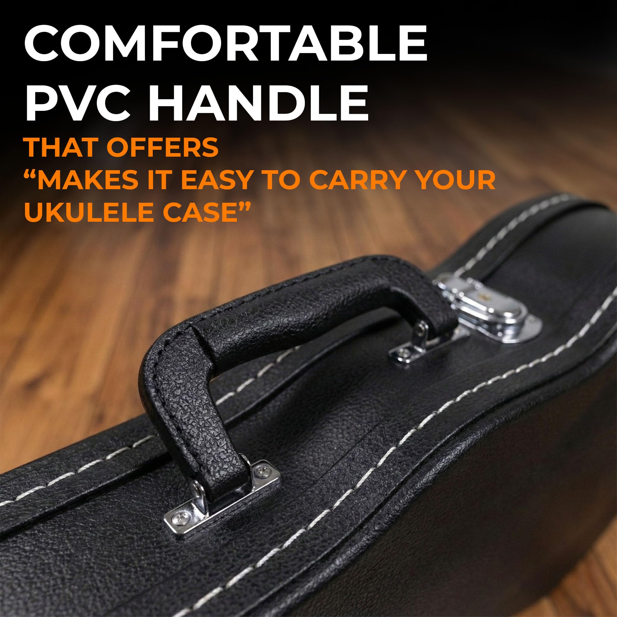 Gearlux Wooden Concert Ukulele Case - Black