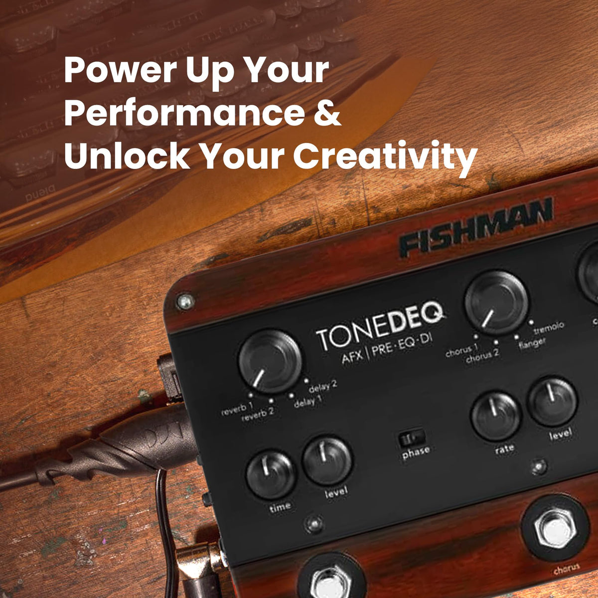 Fishman ToneDEQ Acoustic Preamp w/ Instrument Cable