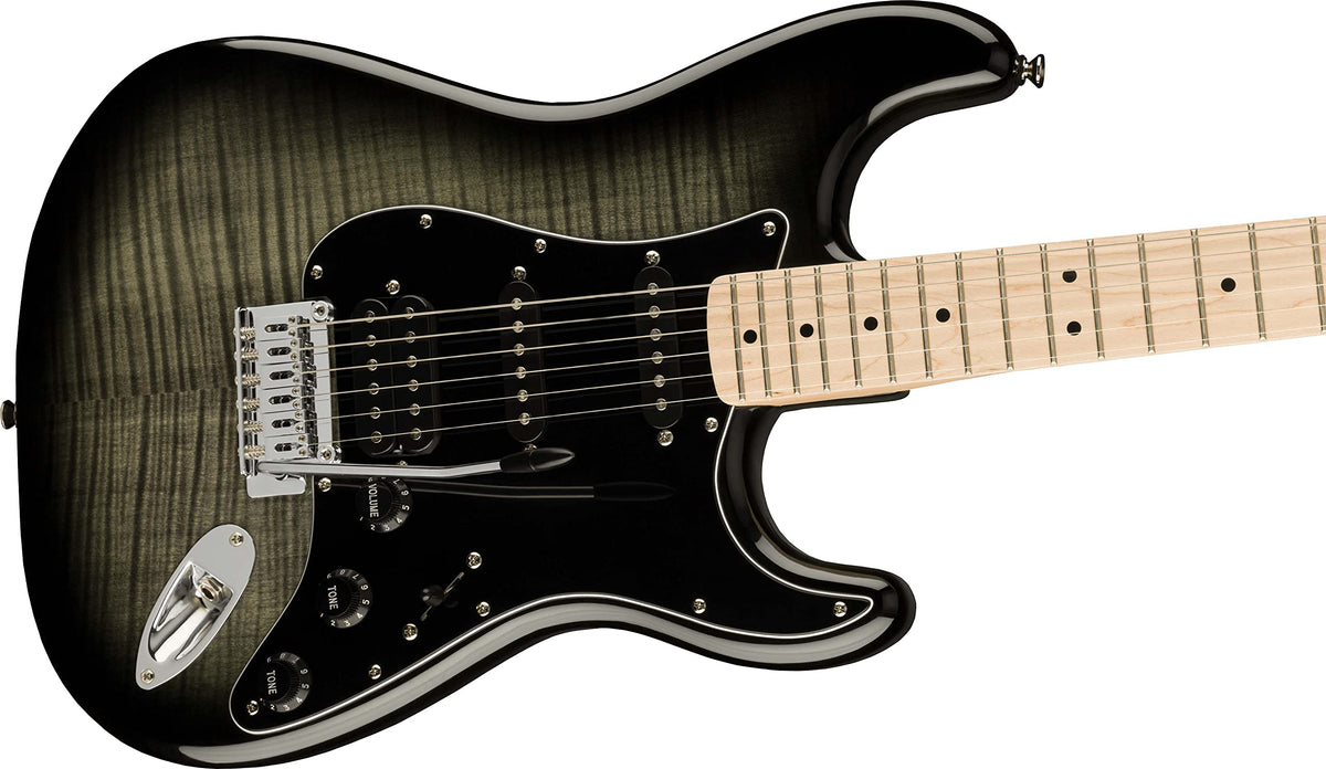Fender Squier Affinity Stratocaster FMT HSS - Black Burst w/ Gig Bag