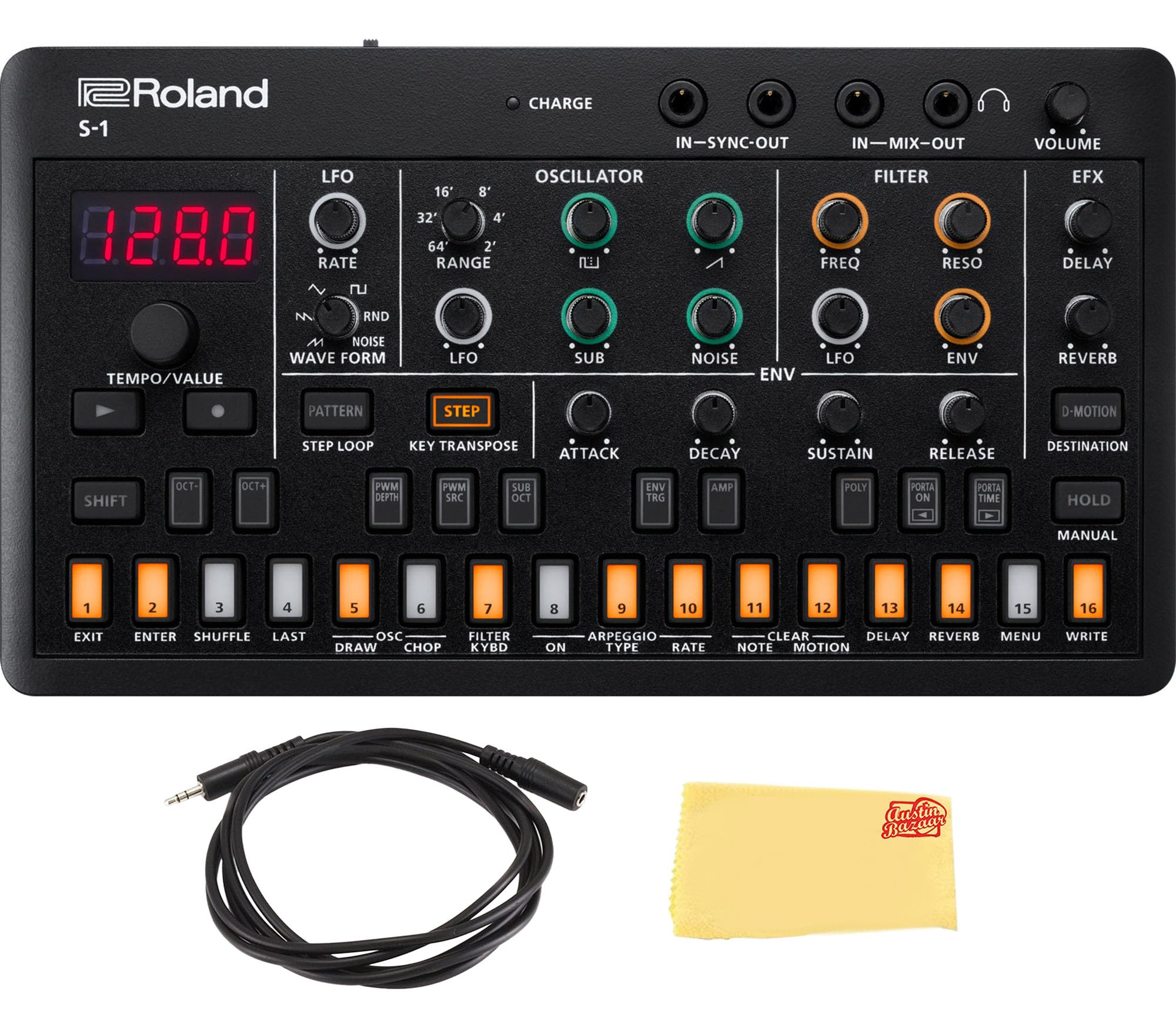 Roland S-1 Tweak Synthesizer w/ Audio Cable