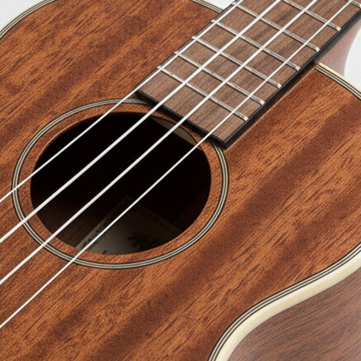 Kala KA-BG Gloss Mahogany Baritone Ukulele - Natural w/ Hard Case