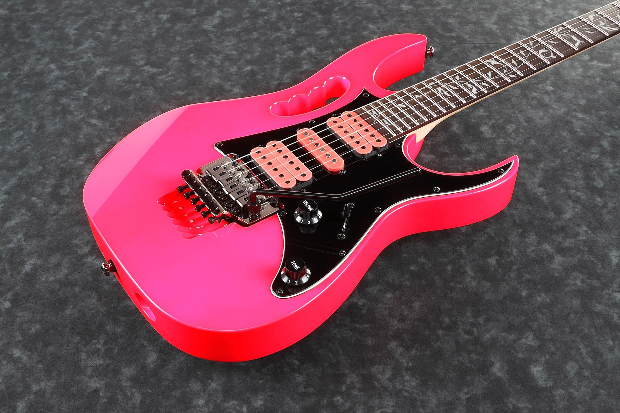 Ibanez JEMJRSP JEM Steve Vai Electric Guitar - Pink w/ Gig Bag