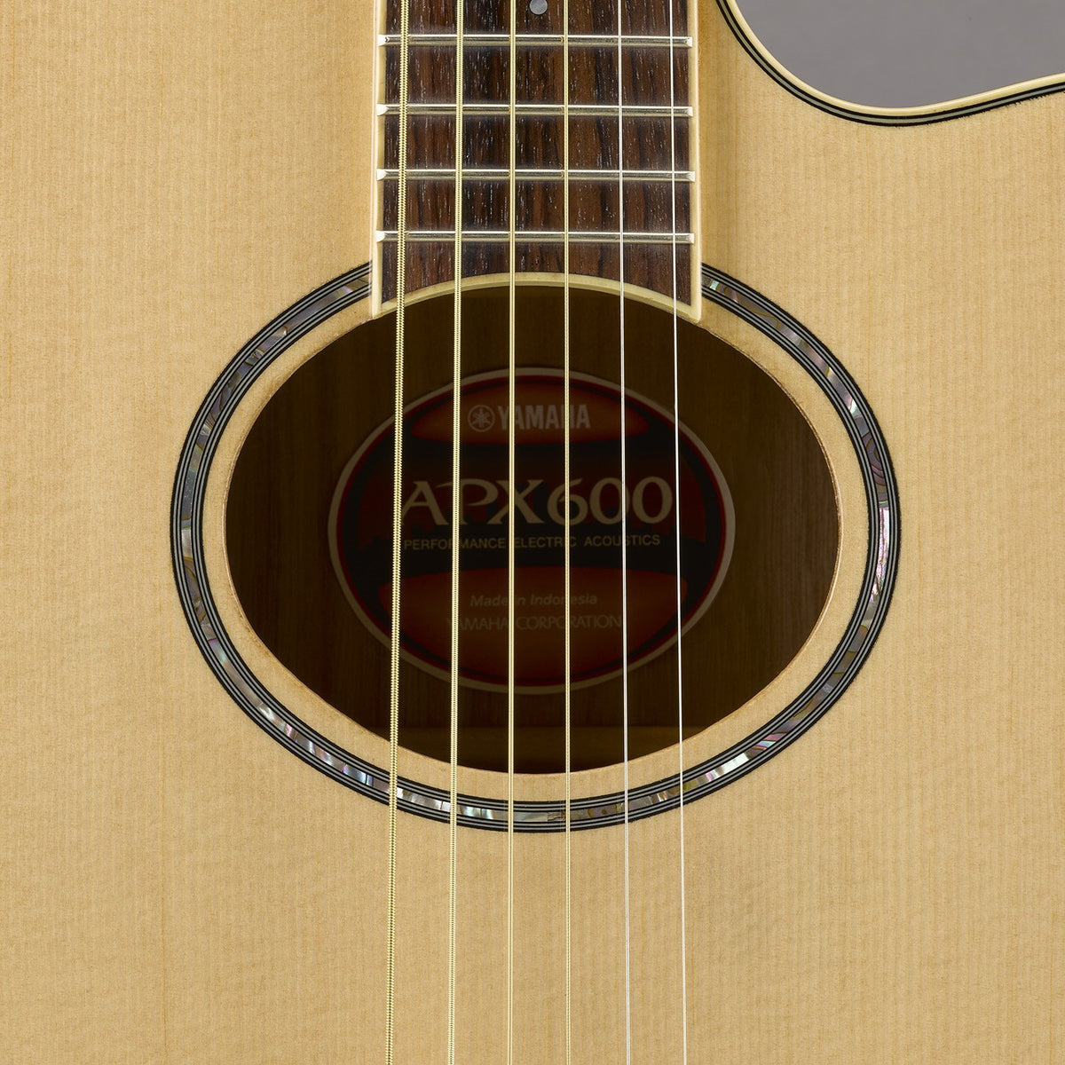 Yamaha APX600 Thin Body Acoustic-Electric Guitar - Natural w/ Hard Case