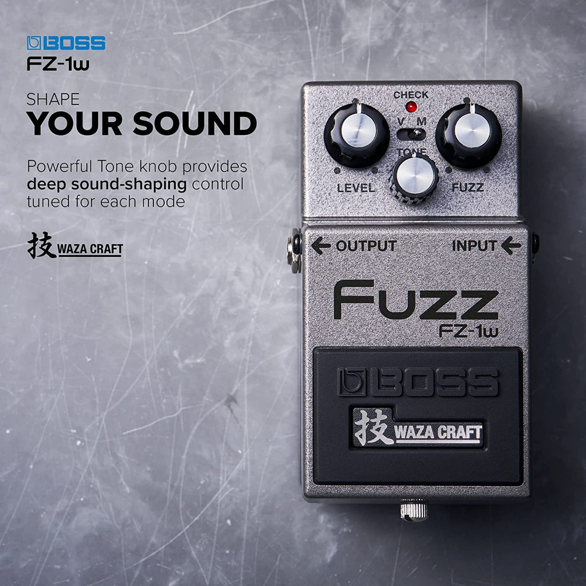 Boss FZ-1W Waza Craft Fuzz w/ Instrument Cable