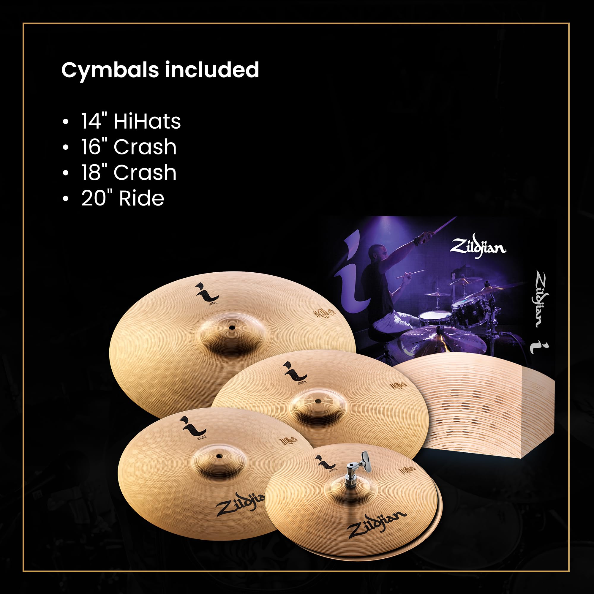 Zildjian ILHPRO I Pro Gig Cymbal Pack w/ Cymbal Bag