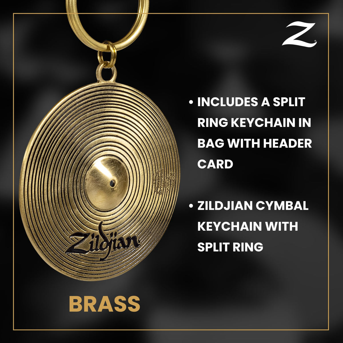 Zildjian ZKEYCHAIN Cymbal Keychain