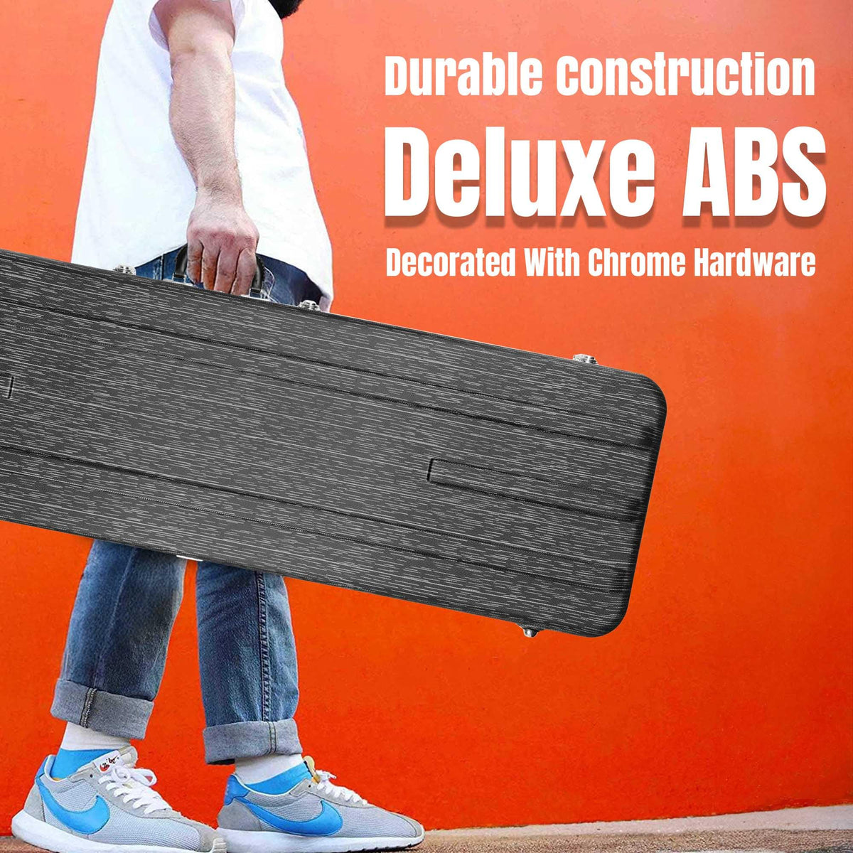 Gearlux Deluxe ABS Molded Electric Guitar Hard Case for Stratocaster or Telecaster