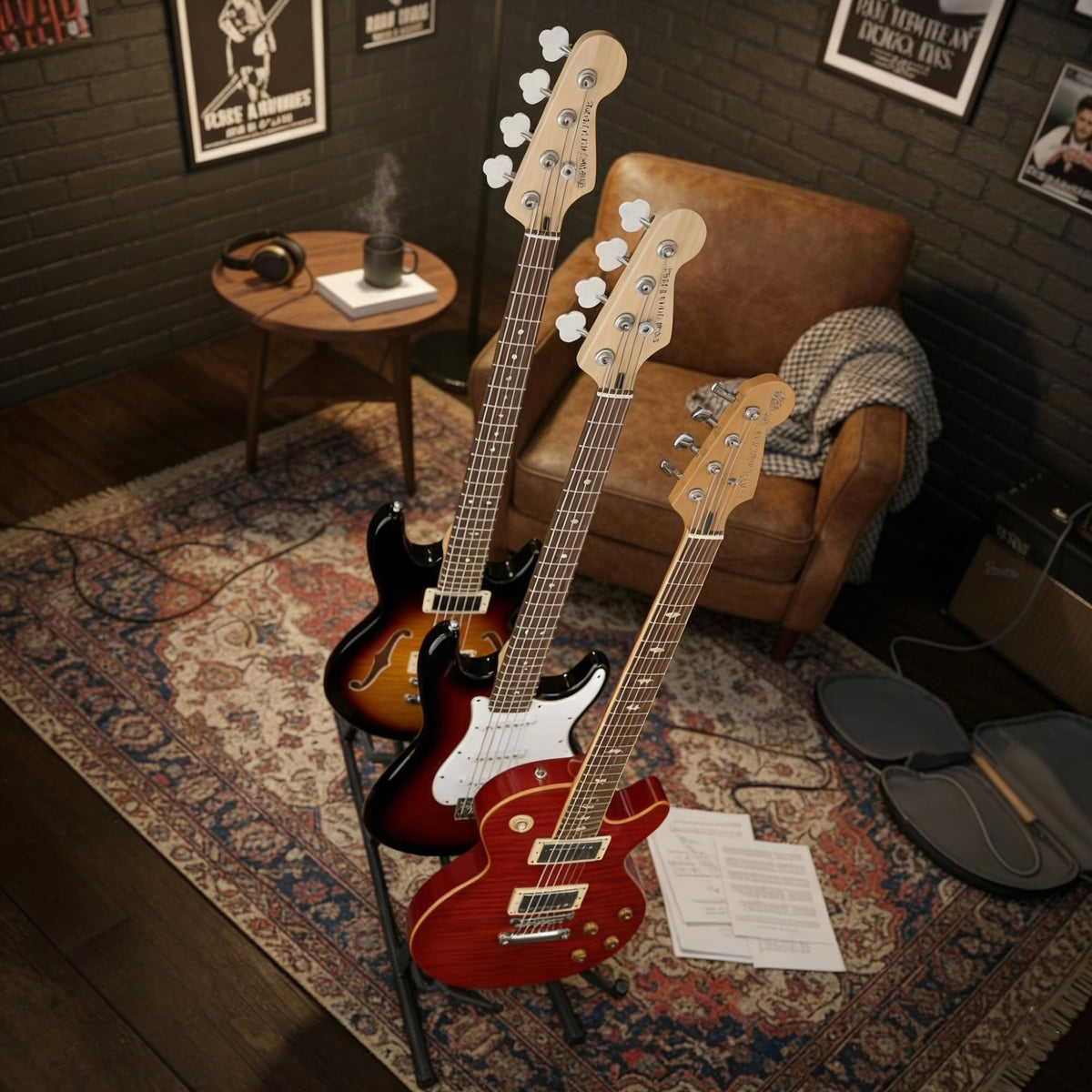 Gearlux Triple A-Frame Guitar Stand