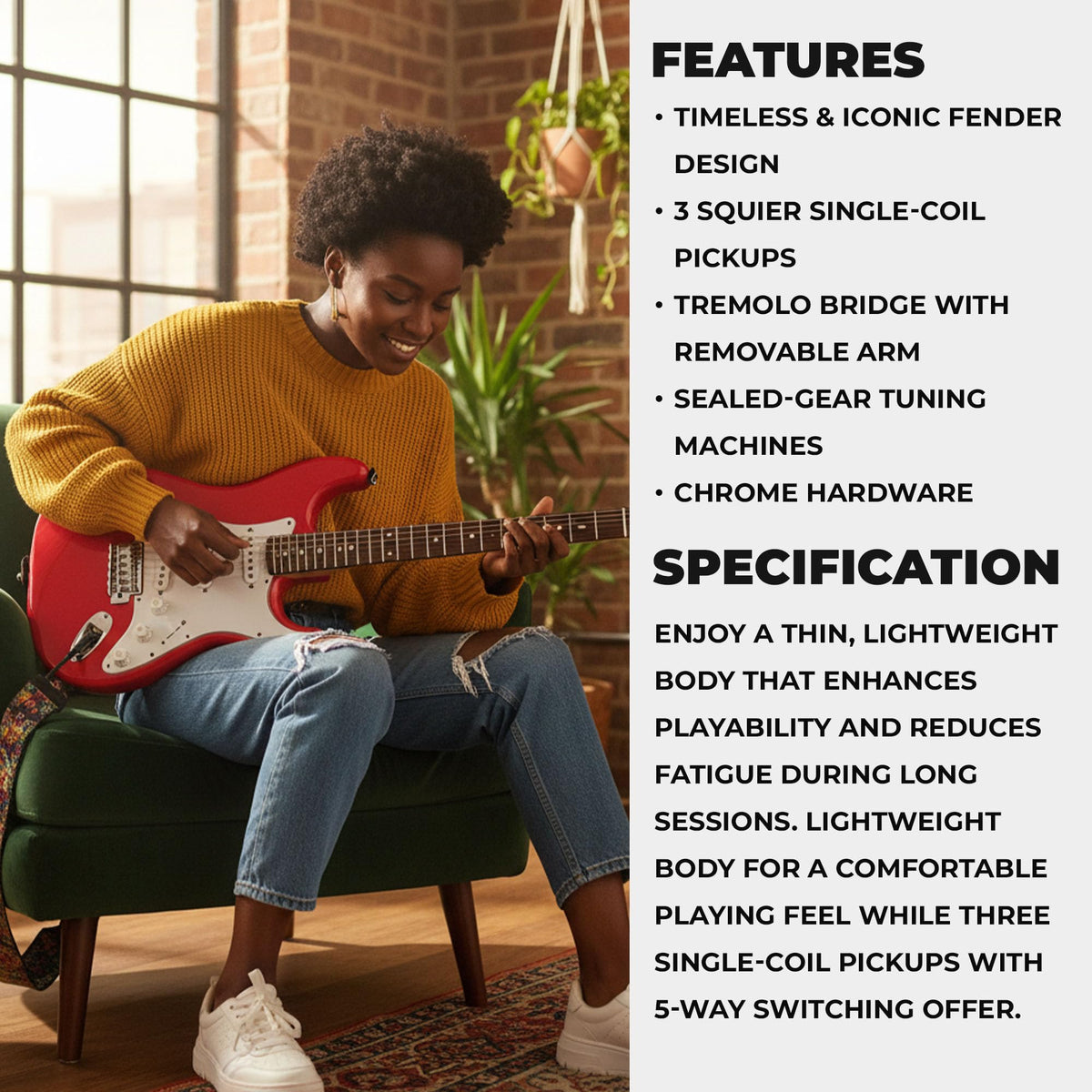 Fender Squier Stratocaster - Torino Red