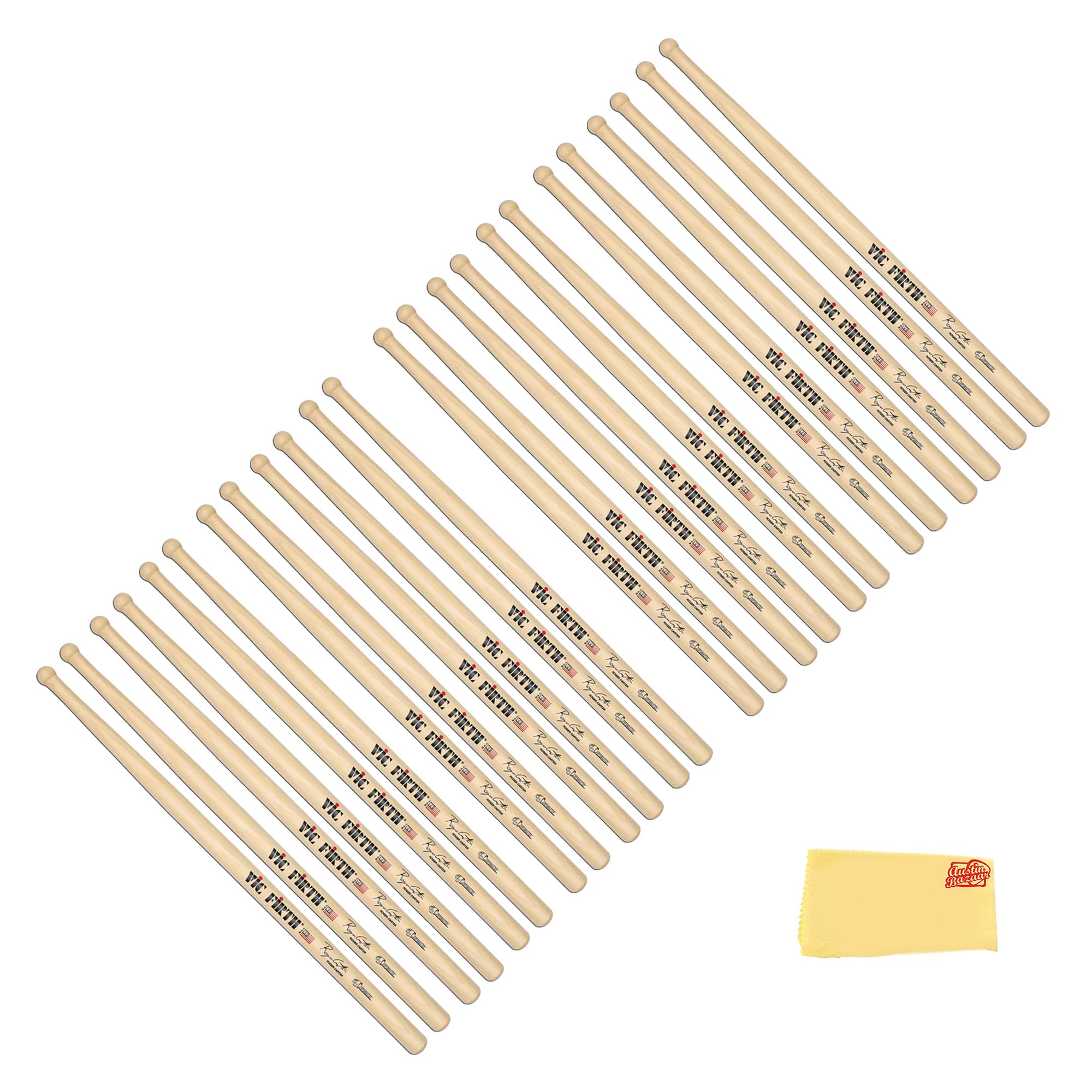 Vic Firth SRC Corpsmaster Signature Snare Roger Carter Drumsticks - 12 Pack