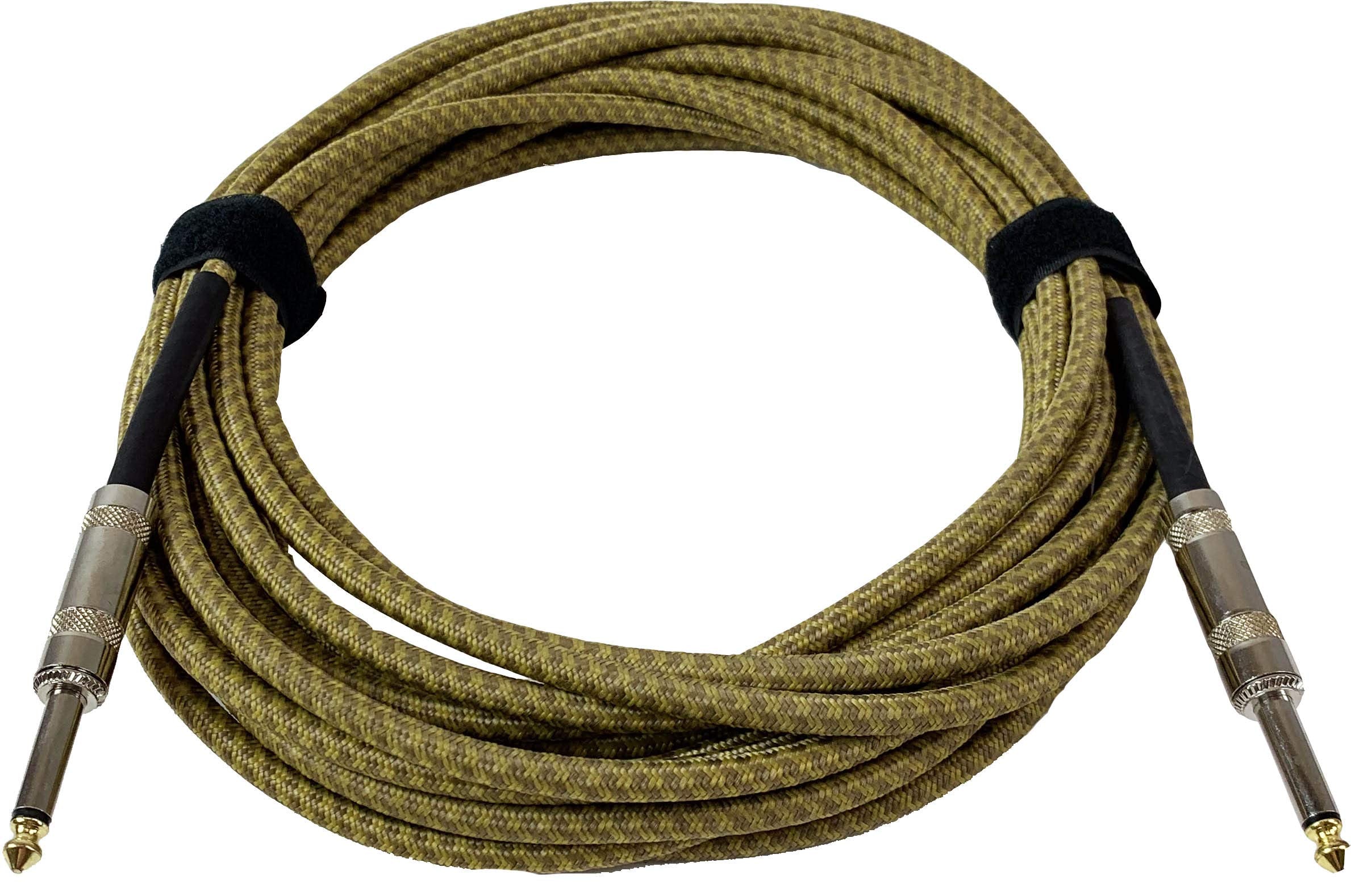Gearlux Instrument Cable, 1/4 Inch, Straight-Straight, Tweed, 25 Foot