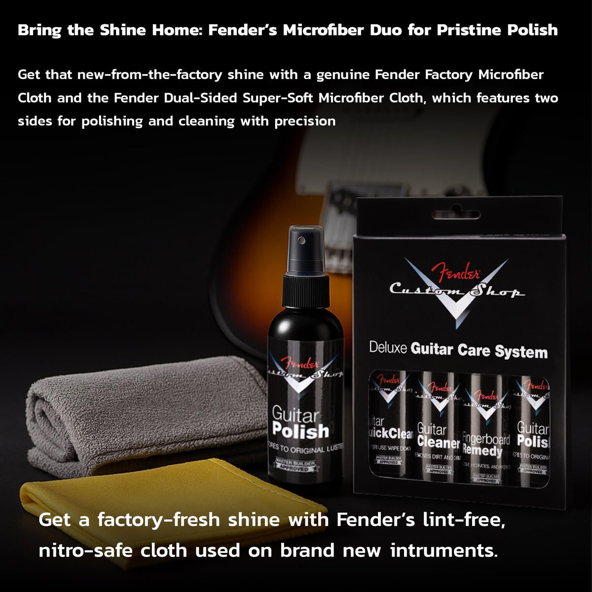 Fender Guitar Super Care Kit w/ String Cleaner