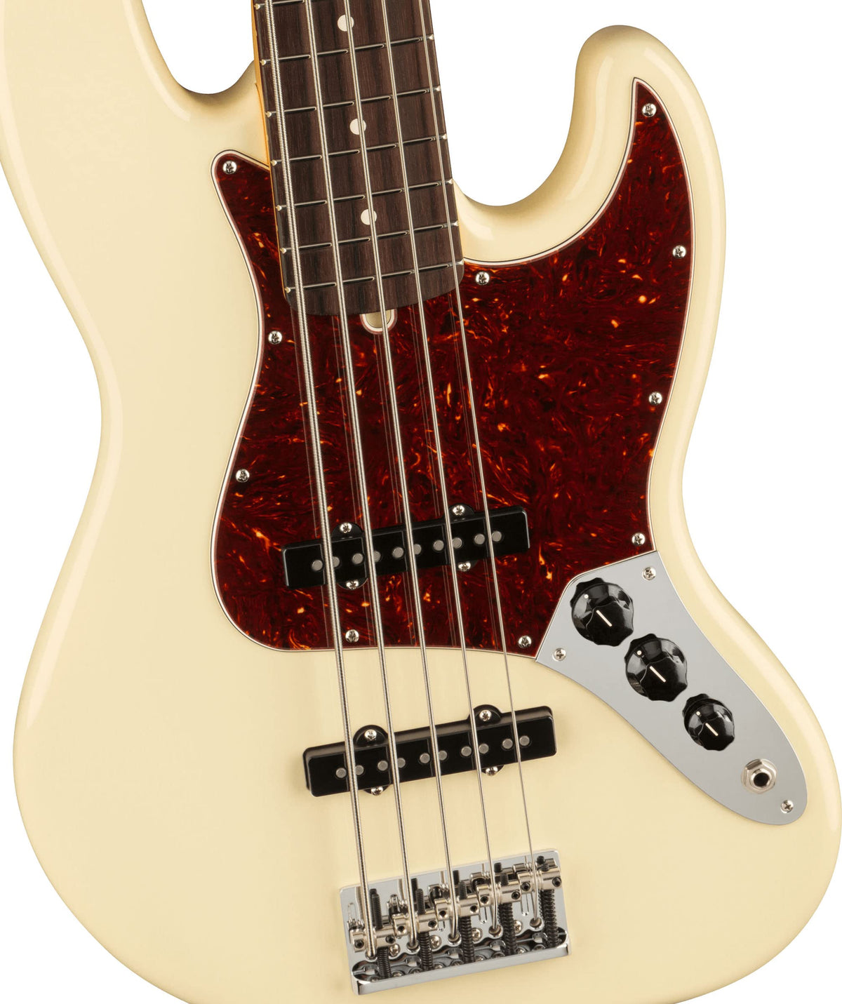 Fender American Professional II Jazz Bass V - Olympic White w/ Hard Case