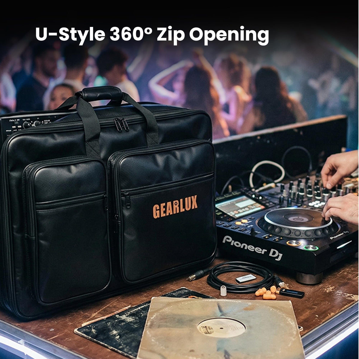 Gearlux DJ Controller Case for Pioneer DDJ-REV7 and DDJ-FLX10 - Black