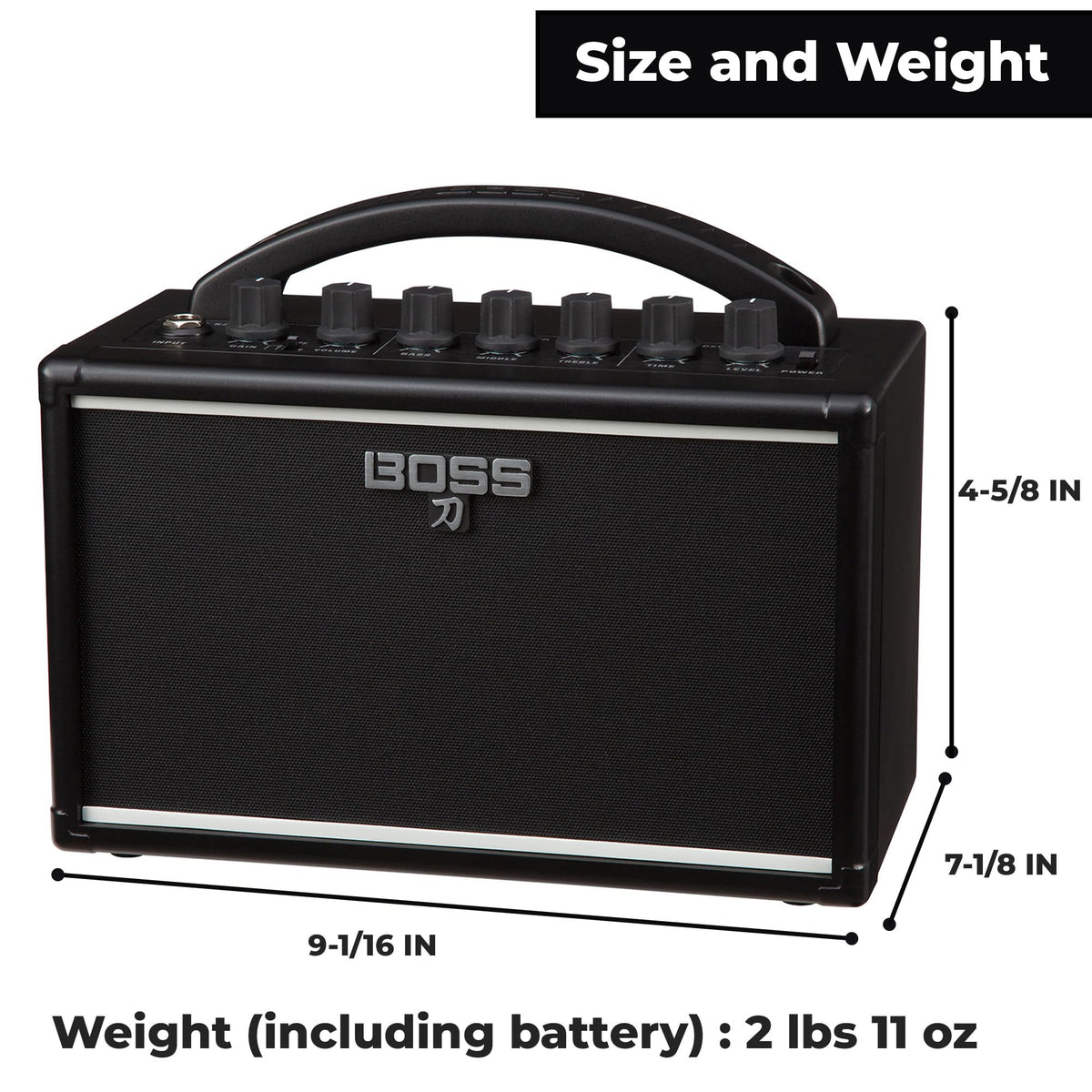 Boss Katana Mini Guitar Combo Amplifier w/ Instrument Cable