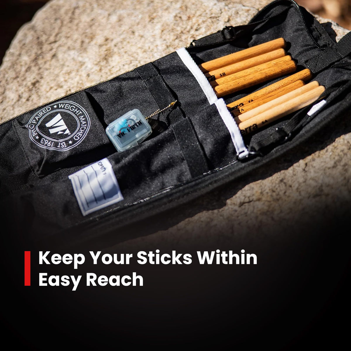 Vic Firth VXSB00201 Essential Stick Bag - Neon