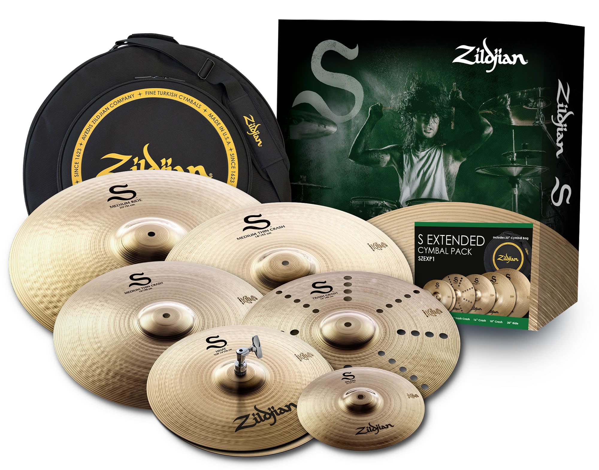 Zildjian SZEXP1 S Extended Cymbal Pack w/ Bag