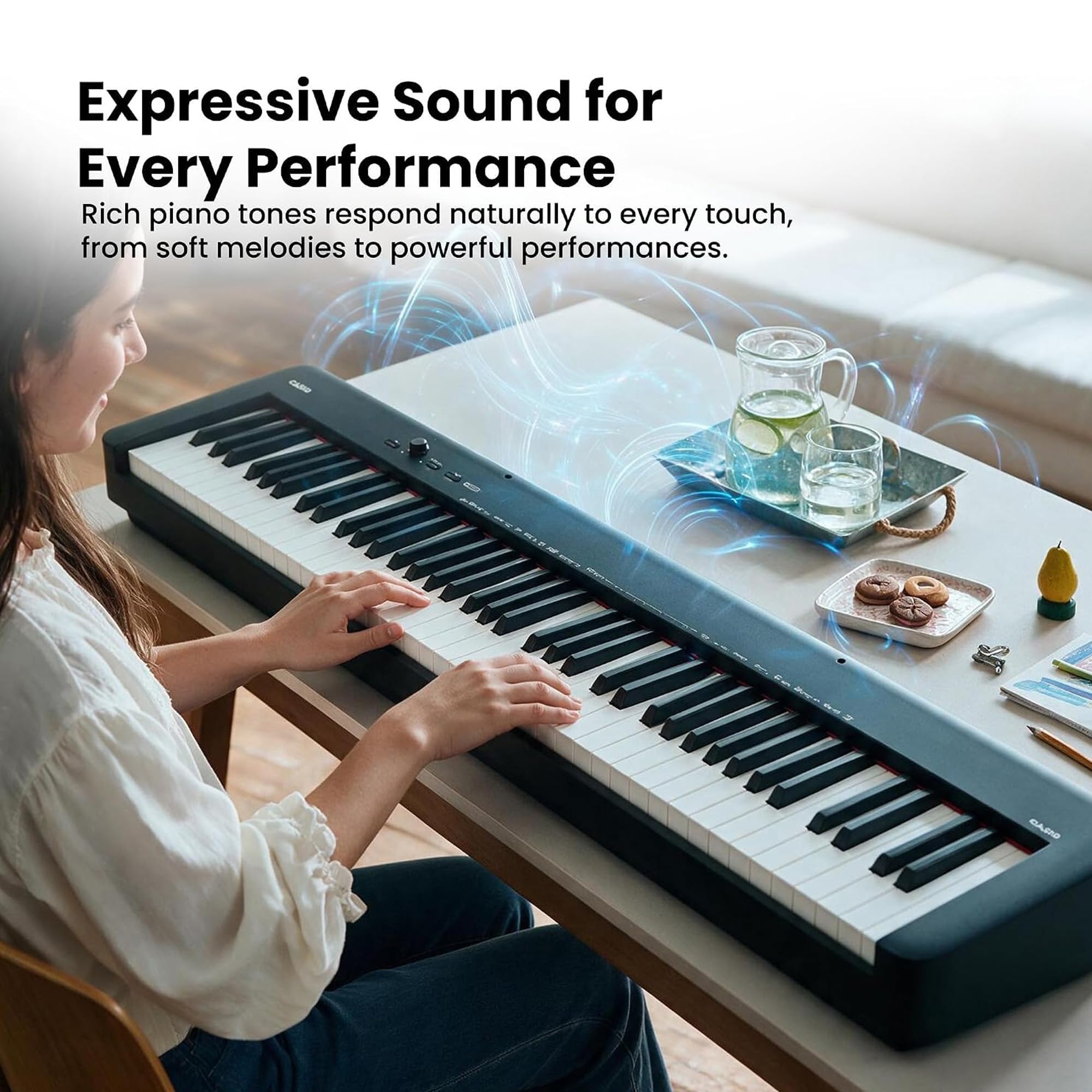 Casio CDP-S160 88-Key Compact Digital Piano w/ SP-34 Triple-Pedal System