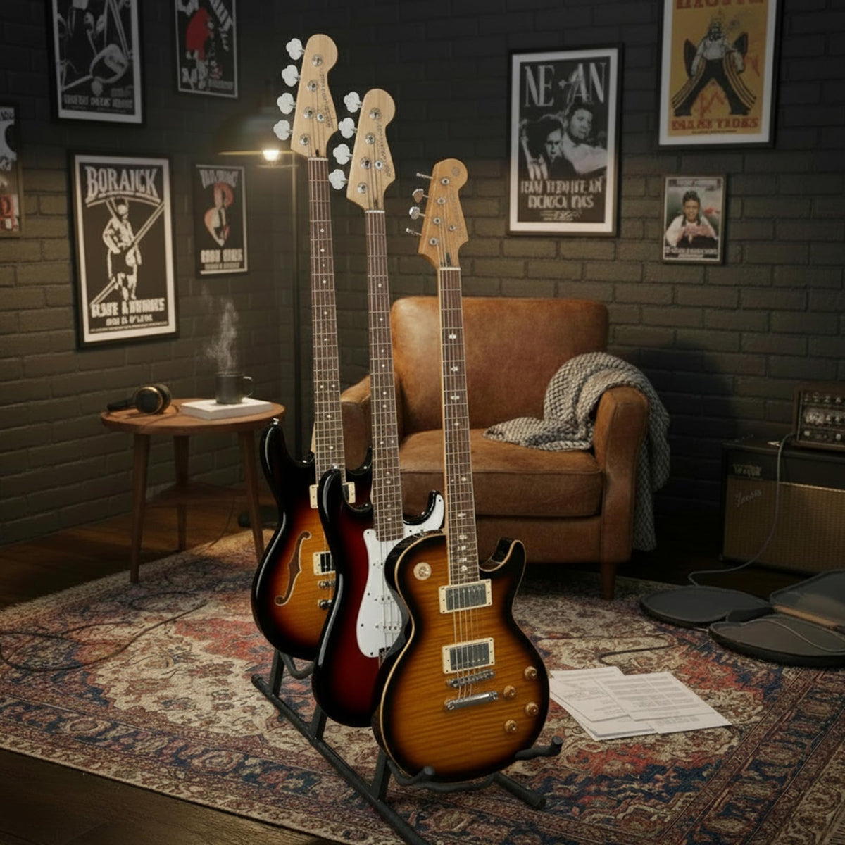 Gearlux Triple A-Frame Guitar Stand