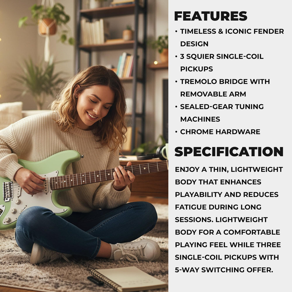 Fender Squier Stratocaster - Surf Green