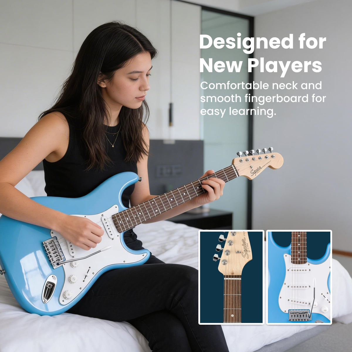 Fender Squier Stratocaster - California Blue w/ Gig Bag