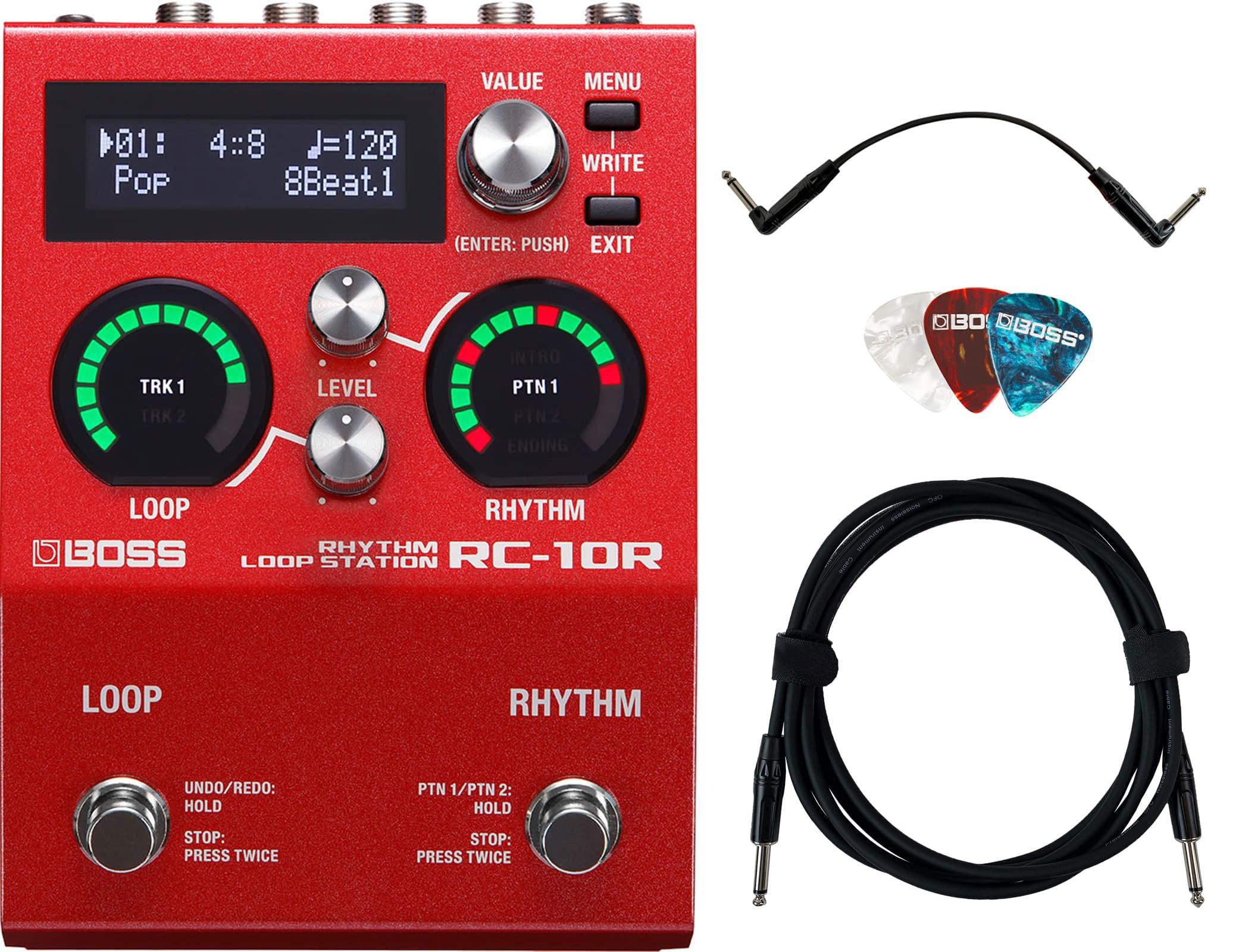 Boss RC-10R Rhythm Loop Station w/ Instrument Cables