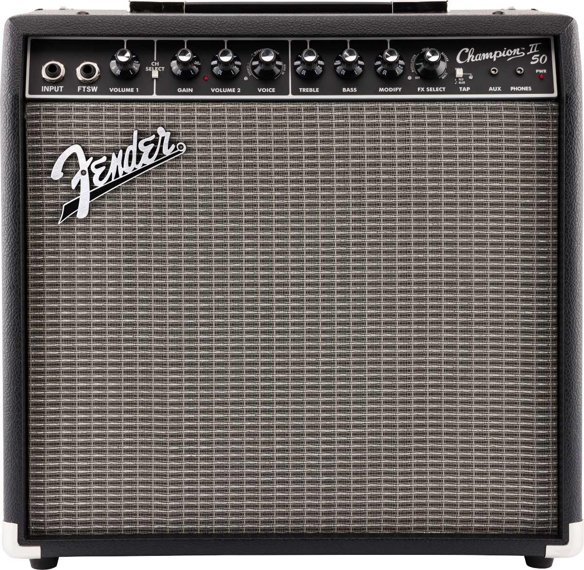 Fender Champion II 50-Watt Guitar Combo Amplifier w/ Instrument Cable