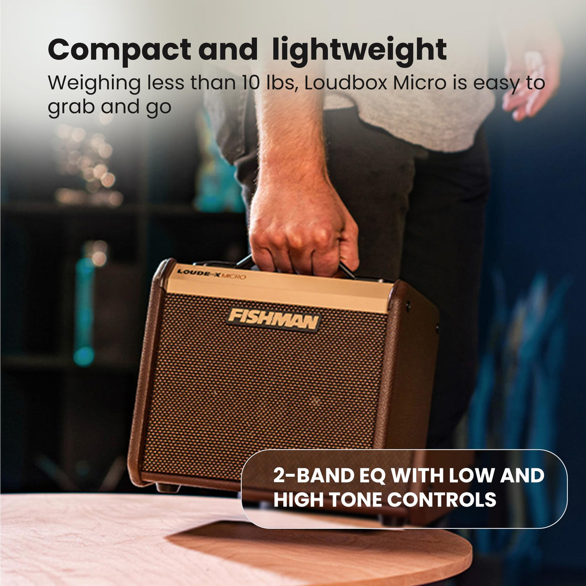 Fishman Loudbox Micro 40-Watt Acoustic Combo Amplifier w/ Cables