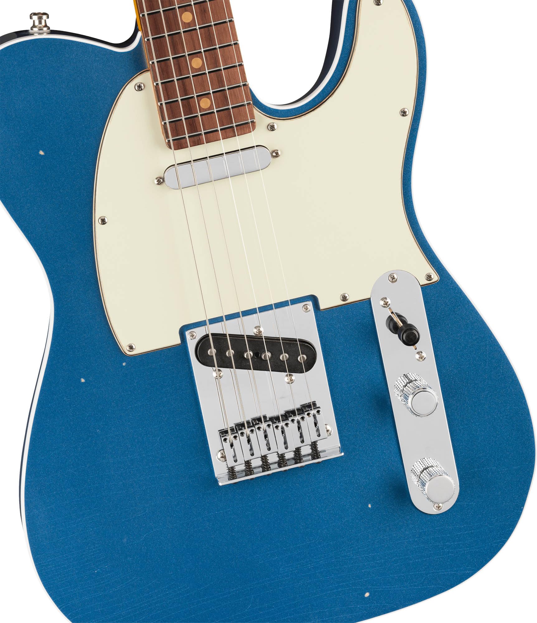 Fender American Ultra Luxe Vintage '60s Telecaster Custom - Lake Placid Blue w/ Guitar Cleaning Kit