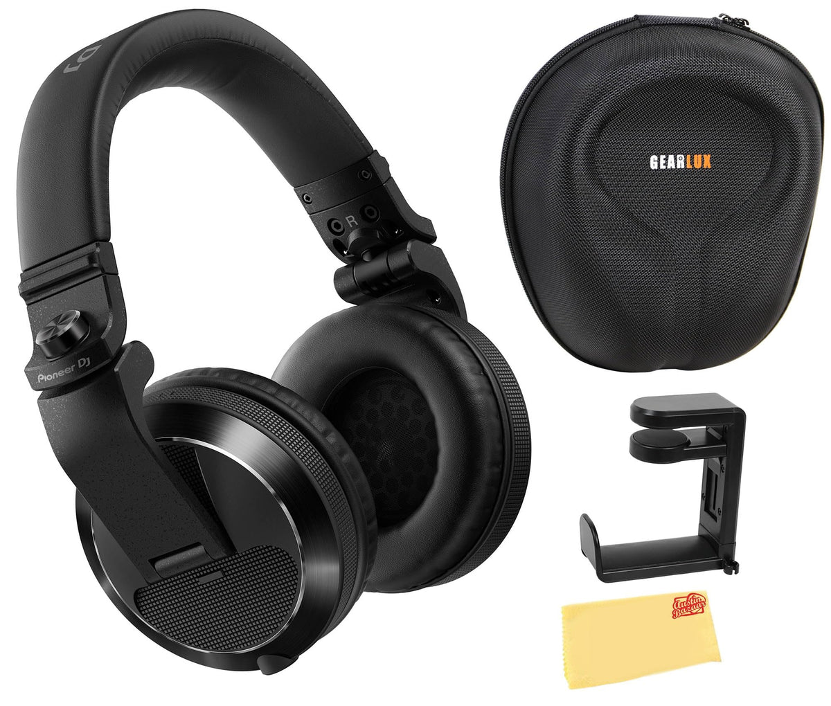 Pioneer DJ HDJ-X7 Professional Over-Ear DJ Headphones - Black w/ Case