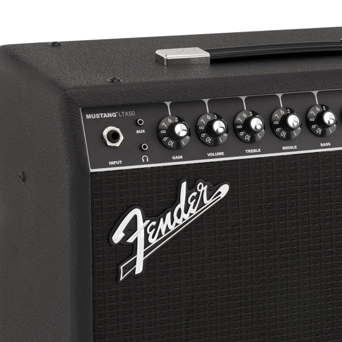 Fender Mustang LTX50 Guitar Combo Amplifier - Black w/ Amperstand Cradle